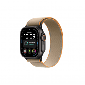 Apple Watch Ultra 4 49mm, Черный титан/Песочный Trail Loop (S/M)