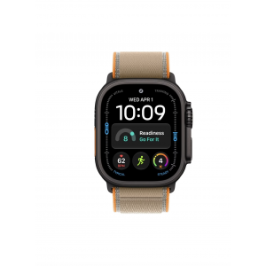 Apple Watch Ultra 4 49mm, Черный титан/Песочный Trail Loop (S/M)