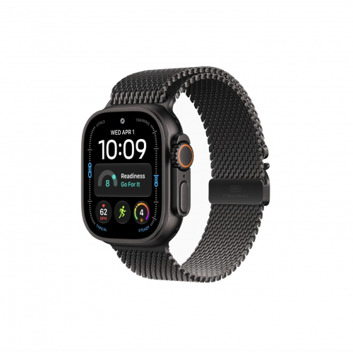 Apple Watch Ultra 4 49mm, Черный титан Milanese Loop (L)