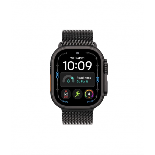 Apple Watch Ultra 4 49mm, Черный титан Milanese Loop (L)