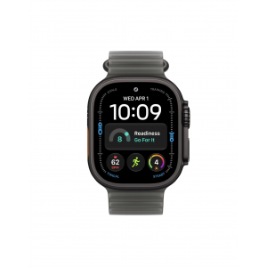 Apple Watch Ultra 4 49mm, Черный титан/Серый Ocean Band