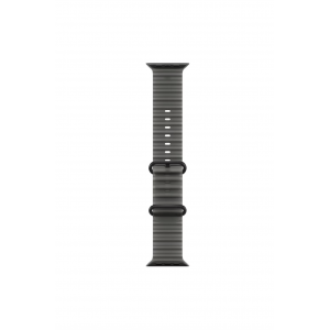 Apple Watch Ultra 4 49mm, Черный титан/Серый Ocean Band