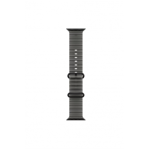 Apple Watch Ultra 4 49mm, Черный титан/Серый Ocean Band