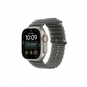 Apple Watch Ultra 4 49mm, Натуральный титан/Серый Ocean Band