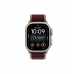 Apple Watch Ultra 4 49mm, Натуральный титан/Бордовый Trail Loop (M/L)
