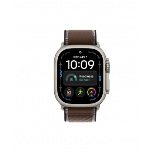 Apple Watch Ultra 4 49mm, Натуральный титан/Коричневый Trail Loop (S/M)