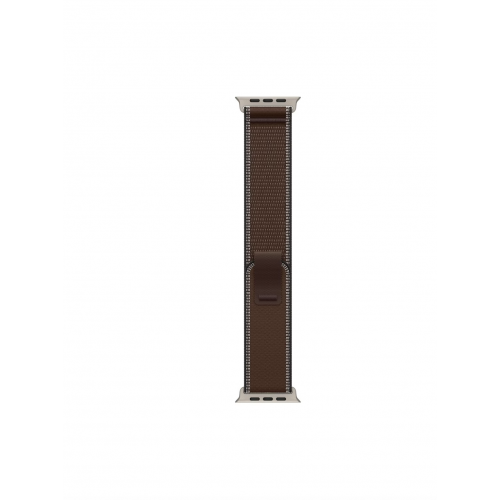 Apple Watch Ultra 4 49mm, Натуральный титан/Коричневый Trail Loop (M/L)