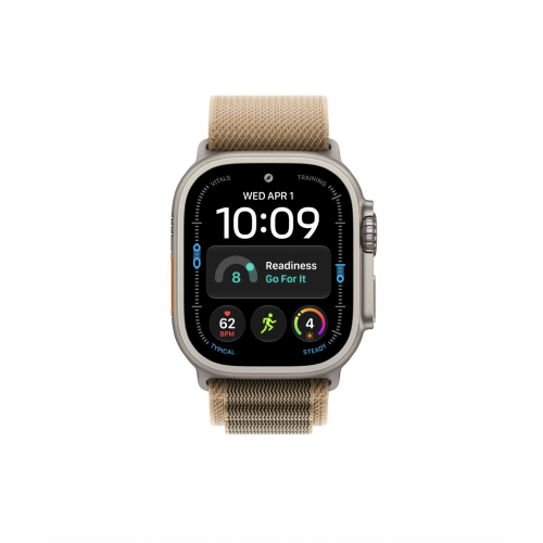 Apple Watch Ultra 4 49mm, Натуральный титан/Капучино Alpine Loop (L)