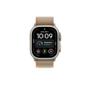 Apple Watch Ultra 4 49mm, Натуральный титан/Песочный Trail Loop (M/L)