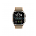 Apple Watch Ultra 4 49mm, Натуральный титан/Песочный Trail Loop (M/L)