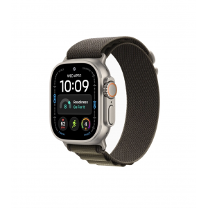 Apple Watch Ultra 4 49mm, Натуральный титан/Оливковый Alpine Loop (S)