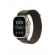 Apple Watch Ultra 4 49mm, Натуральный титан/Оливковый Alpine Loop (M)