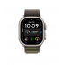 Apple Watch Ultra 4 49mm, Натуральный титан/Оливковый Alpine Loop (M)