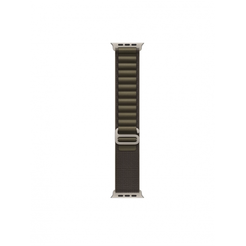Apple Watch Ultra 4 49mm, Натуральный титан/Оливковый Alpine Loop (M)