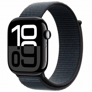 Apple Watch Series 10, 46 мм, Черный Sport Loop