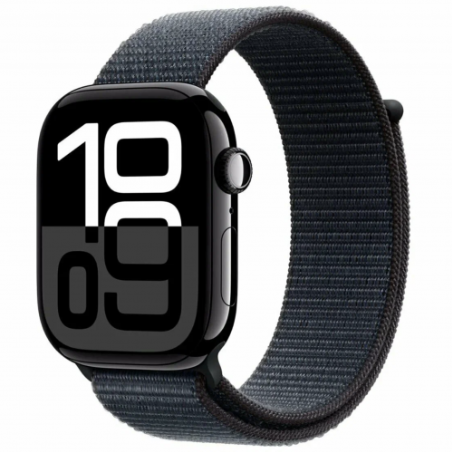 Apple Watch Series 10, 46 мм, Черный Sport Loop