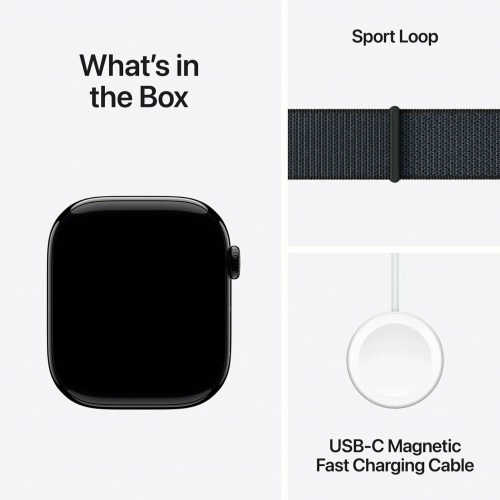 Apple Watch Series 10, 46 мм, Черный Sport Loop