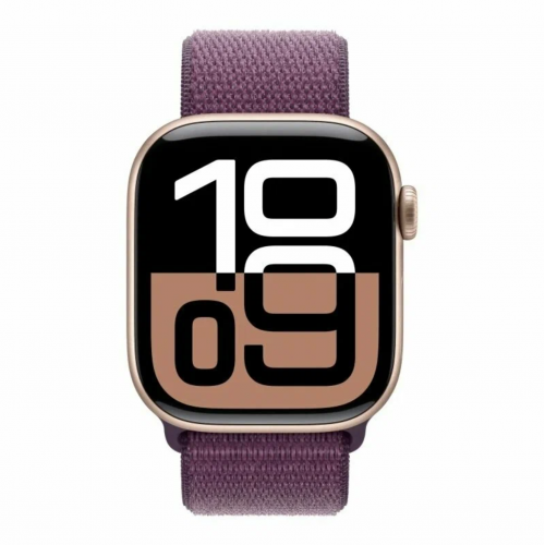 Apple Watch Series 10, 42 мм, Розовое золото/Фиолетовый Sport Loop