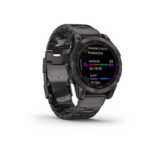 Garmin Умные часы Garmin Fenix 7 Sapphire Solar, Угольно-серый